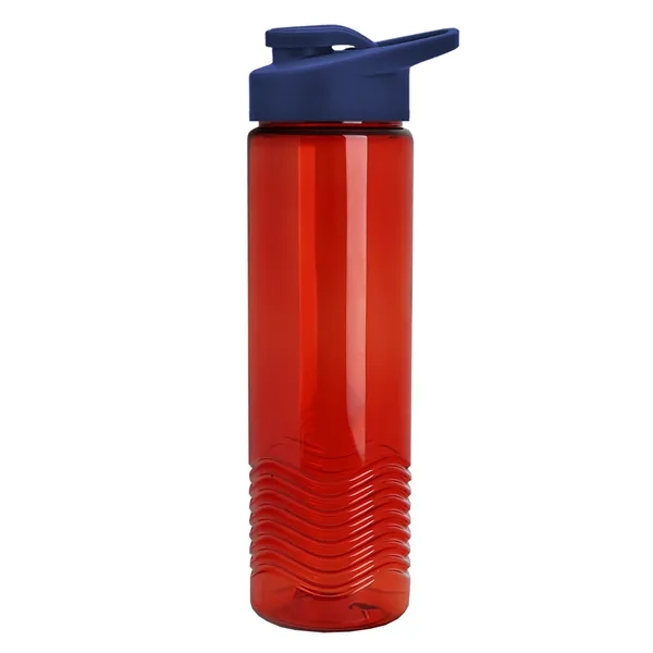 New Slim Cylinder Design 24 oz. Transparent Sport Bottle with Drink-Thru... from ASI 40480 Koozie Group