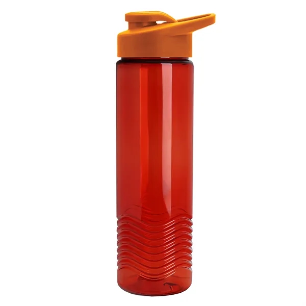 New Slim Cylinder Design 24 oz. Transparent Sport Bottle with Drink-Thru... from ASI 40480 Koozie Group