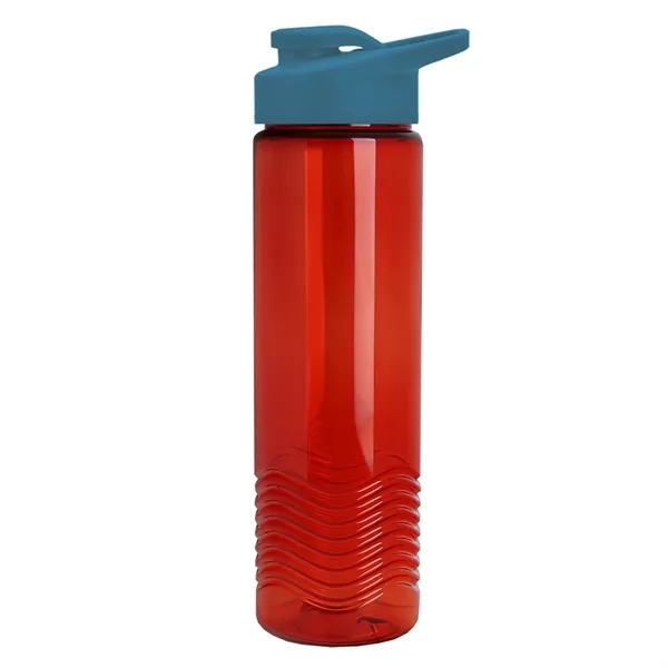 New Slim Cylinder Design 24 oz. Transparent Sport Bottle with Drink-Thru... from ASI 40480 Koozie Group