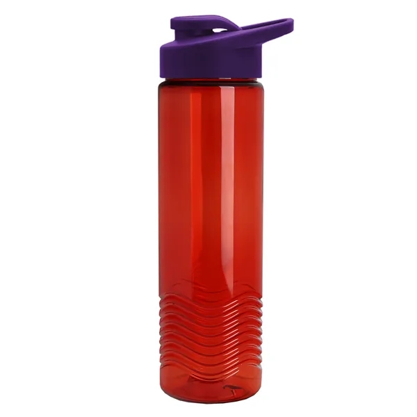 New Slim Cylinder Design 24 oz. Transparent Sport Bottle with Drink-Thru... from ASI 40480 Koozie Group