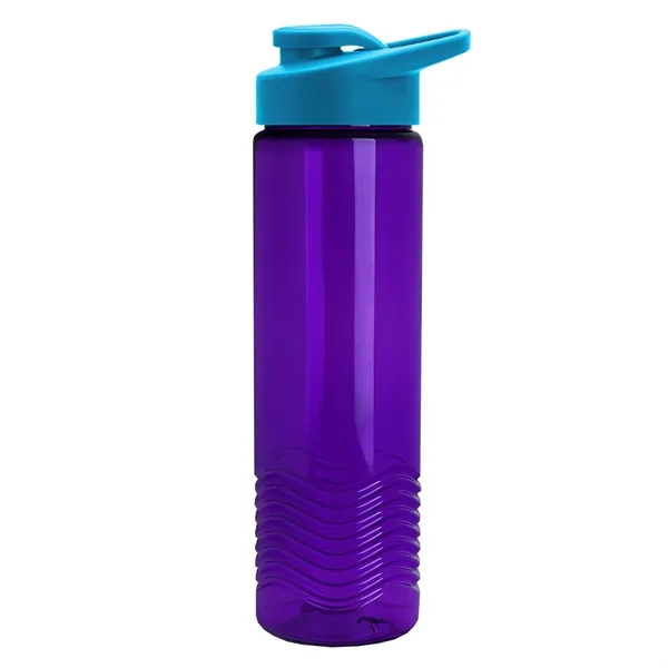 New Slim Cylinder Design 24 oz. Transparent Sport Bottle with Drink-Thru... from ASI 40480 Koozie Group
