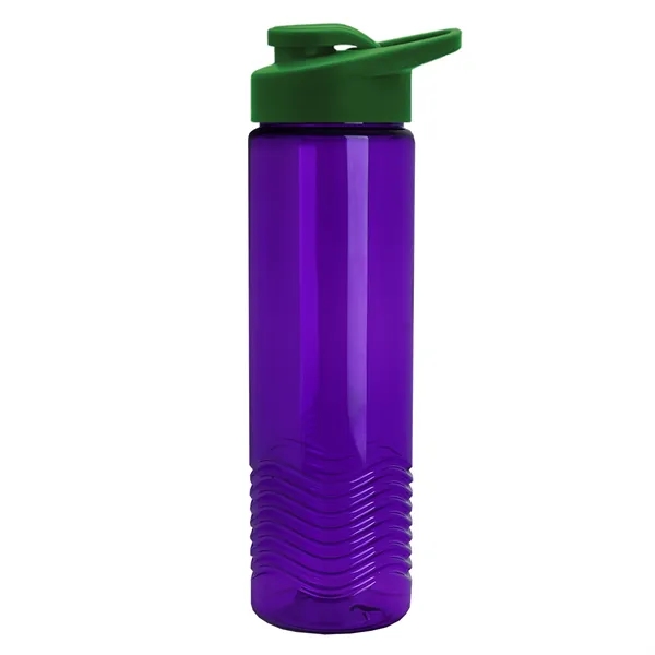 New Slim Cylinder Design 24 oz. Transparent Sport Bottle with Drink-Thru... from ASI 40480 Koozie Group