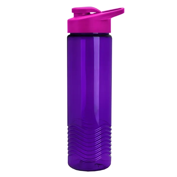 New Slim Cylinder Design 24 oz. Transparent Sport Bottle with Drink-Thru... from ASI 40480 Koozie Group