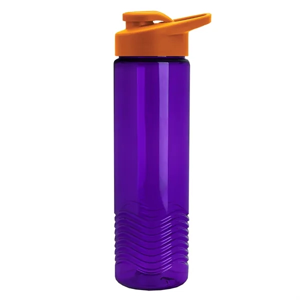 New Slim Cylinder Design 24 oz. Transparent Sport Bottle with Drink-Thru... from ASI 40480 Koozie Group