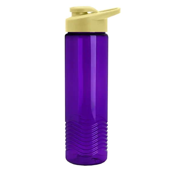 New Slim Cylinder Design 24 oz. Transparent Sport Bottle with Drink-Thru... from ASI 40480 Koozie Group