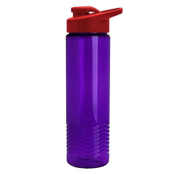 New Slim Cylinder Design 24 oz. Transparent Sport Bottle with Drink-Thru... from ASI 40480 Koozie Group