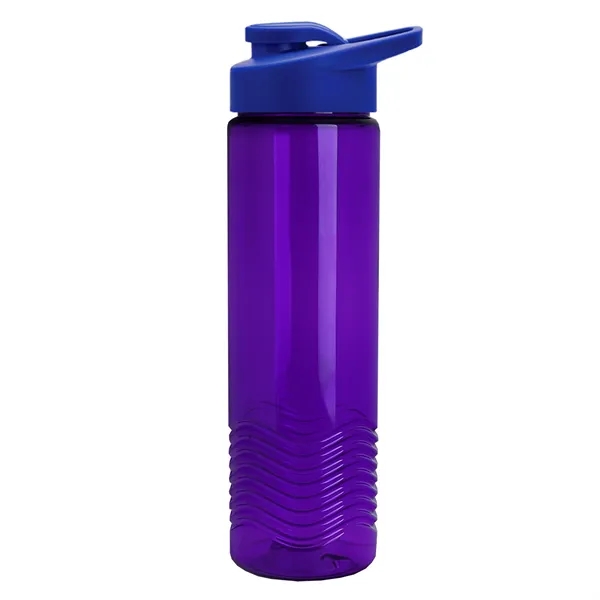 New Slim Cylinder Design 24 oz. Transparent Sport Bottle with Drink-Thru... from ASI 40480 Koozie Group