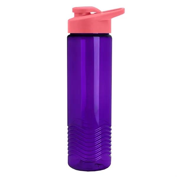 New Slim Cylinder Design 24 oz. Transparent Sport Bottle with Drink-Thru... from ASI 40480 Koozie Group