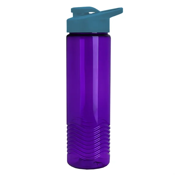 New Slim Cylinder Design 24 oz. Transparent Sport Bottle with Drink-Thru... from ASI 40480 Koozie Group