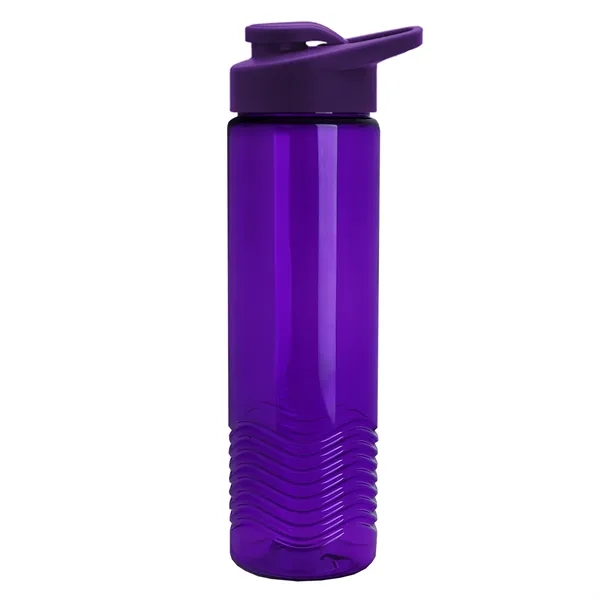 New Slim Cylinder Design 24 oz. Transparent Sport Bottle with Drink-Thru... from ASI 40480 Koozie Group