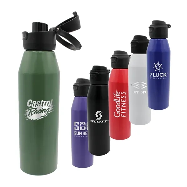 25 oz. Recycled Aluminum Bottle with Chug Lid, Laser Engrave... from ASI 30270 Aakron Line
