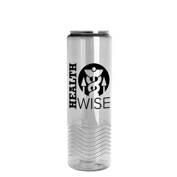 New Slim Cylinder Design 24 oz. Transparent Sport Bottle with Drink-Thru... from ASI 40480 Koozie Group