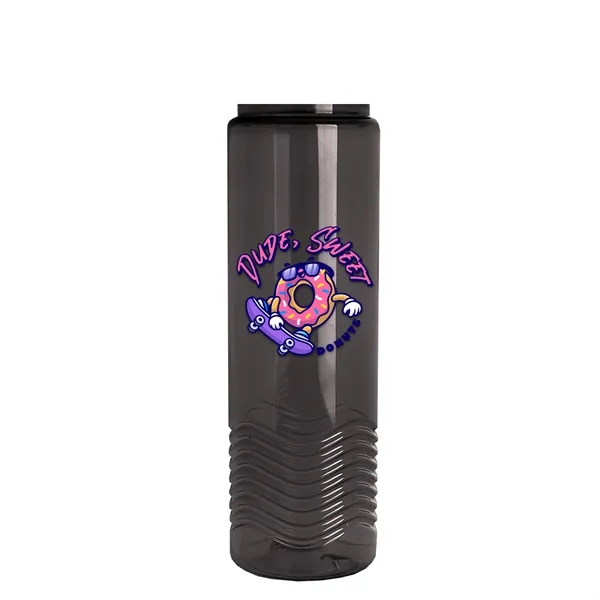 New Slim Cylinder Design 24 oz. Transparent Sport Bottle with Drink-Thru... from ASI 40480 Koozie Group