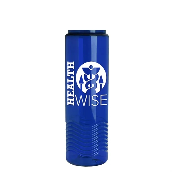 New Slim Cylinder Design 24 oz. Transparent Sport Bottle with Drink-Thru... from ASI 40480 Koozie Group