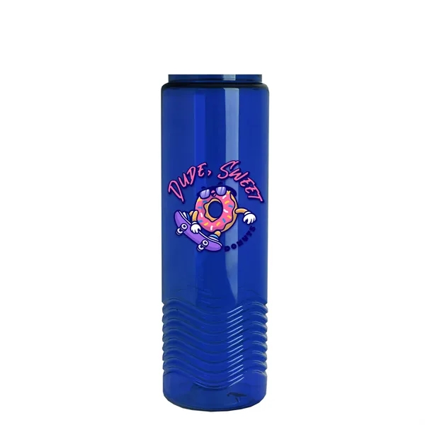New Slim Cylinder Design 24 oz. Transparent Sport Bottle with Drink-Thru... from ASI 40480 Koozie Group