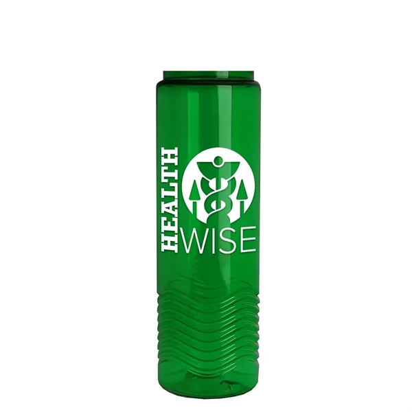 New Slim Cylinder Design 24 oz. Transparent Sport Bottle with Drink-Thru... from ASI 40480 Koozie Group