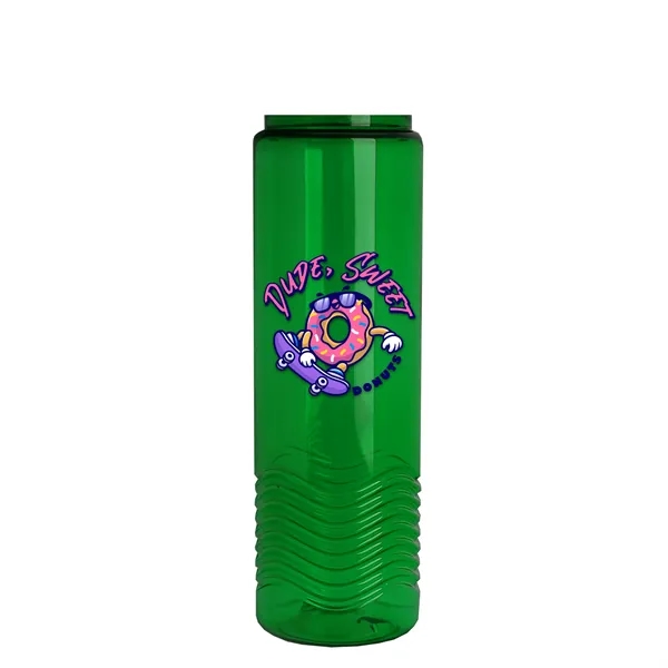 New Slim Cylinder Design 24 oz. Transparent Sport Bottle with Drink-Thru... from ASI 40480 Koozie Group