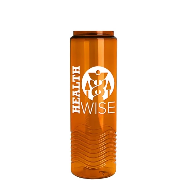 New Slim Cylinder Design 24 oz. Transparent Sport Bottle with Drink-Thru... from ASI 40480 Koozie Group