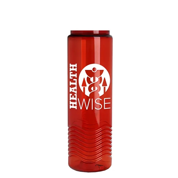 New Slim Cylinder Design 24 oz. Transparent Sport Bottle with Drink-Thru... from ASI 40480 Koozie Group