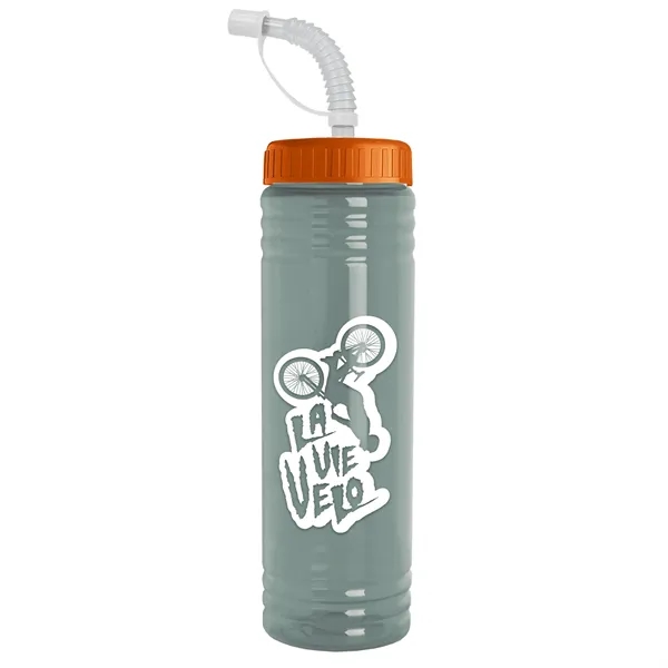 24 oz. Slim Fit UpCycle RPET Bottle with Straw Lid.... from ASI 40480 Koozie Group