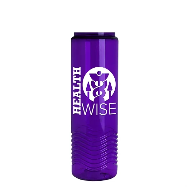New Slim Cylinder Design 24 oz. Transparent Sport Bottle with Drink-Thru... from ASI 40480 Koozie Group