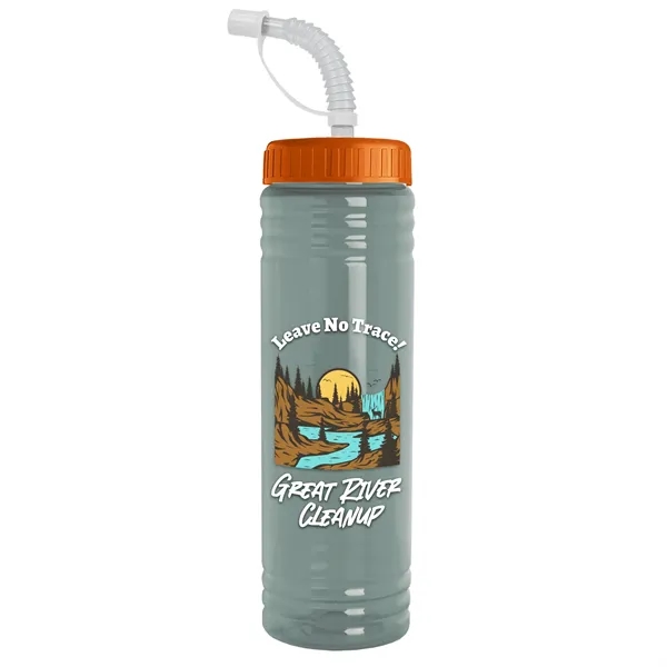 24 oz. Slim Fit UpCycle RPET Bottle with Straw Lid.... from ASI 40480 Koozie Group