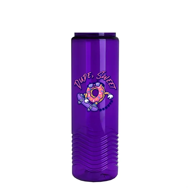New Slim Cylinder Design 24 oz. Transparent Sport Bottle with Drink-Thru... from ASI 40480 Koozie Group