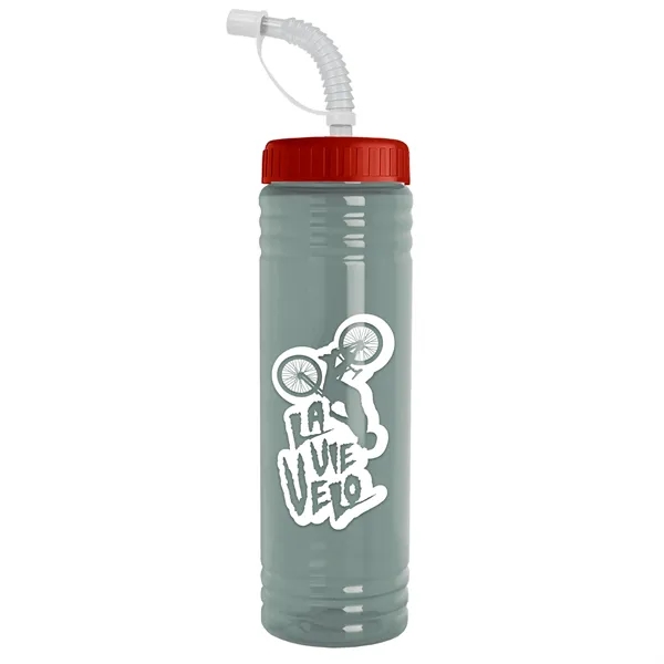 24 oz. Slim Fit UpCycle RPET Bottle with Straw Lid.... from ASI 40480 Koozie Group