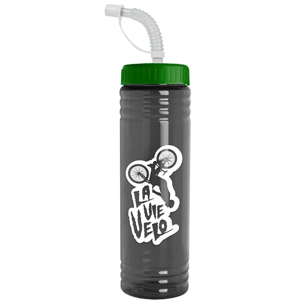 24 oz. Slim Fit UpCycle RPET Bottle with Straw Lid.... from ASI 40480 Koozie Group
