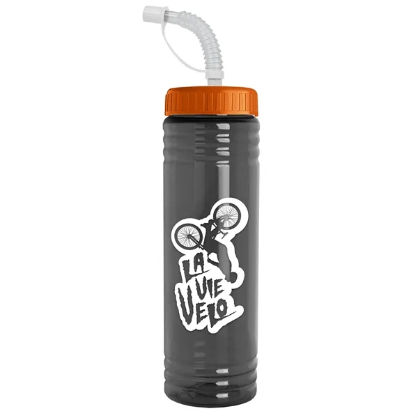 24 oz. Slim Fit UpCycle RPET Bottle with Straw Lid.... from ASI 40480 Koozie Group