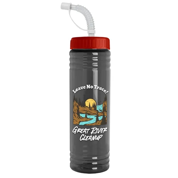 24 oz. Slim Fit UpCycle RPET Bottle with Straw Lid.... from ASI 40480 Koozie Group