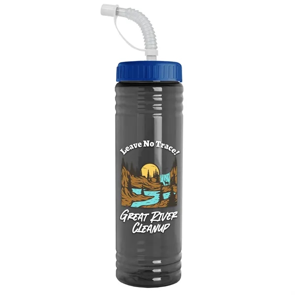 24 oz. Slim Fit UpCycle RPET Bottle with Straw Lid.... from ASI 40480 Koozie Group