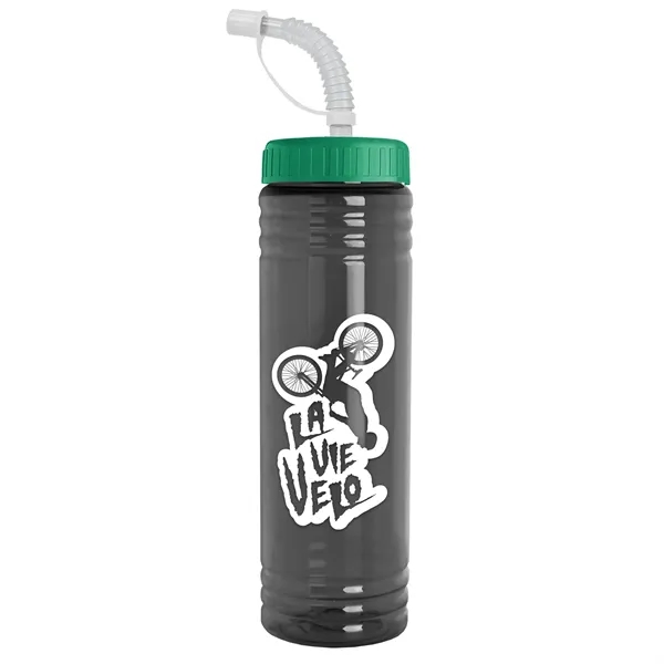 24 oz. Slim Fit UpCycle RPET Bottle with Straw Lid.... from ASI 40480 Koozie Group