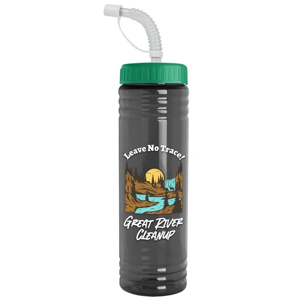 24 oz. Slim Fit UpCycle RPET Bottle with Straw Lid.... from ASI 40480 Koozie Group