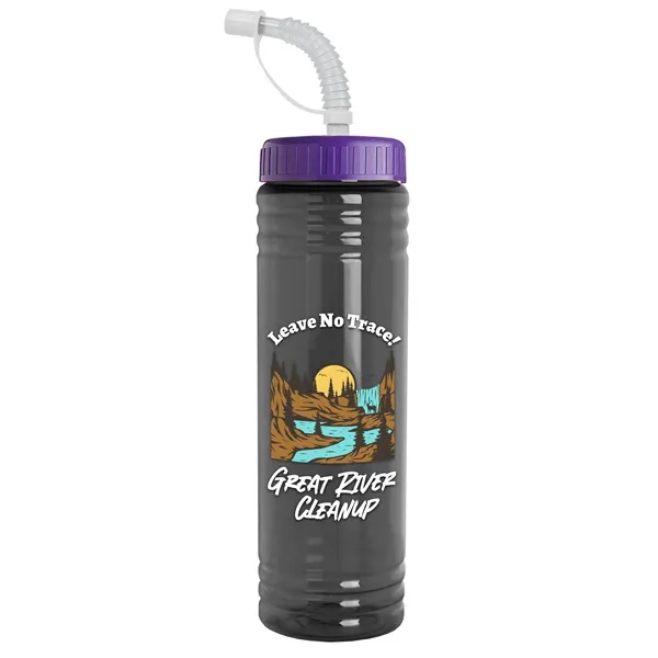 24 oz. Slim Fit UpCycle RPET Bottle with Straw Lid.... from ASI 40480 Koozie Group