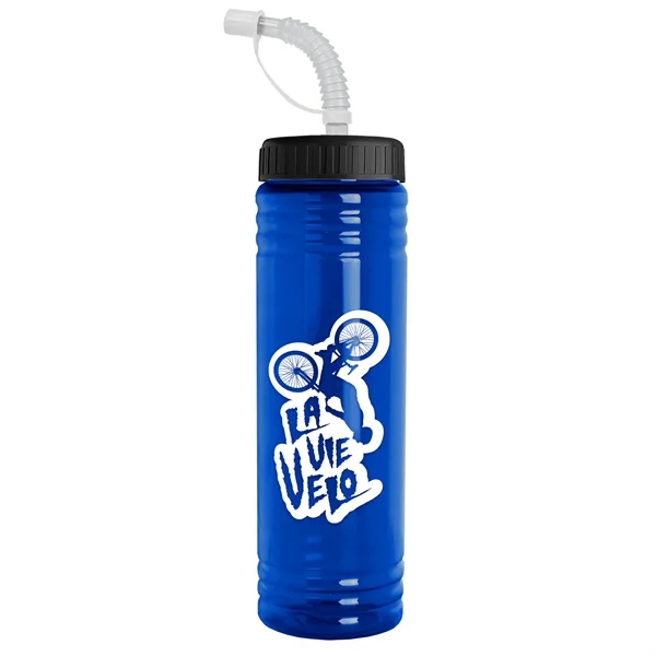 24 oz. Slim Fit UpCycle RPET Bottle with Straw Lid.... from ASI 40480 Koozie Group