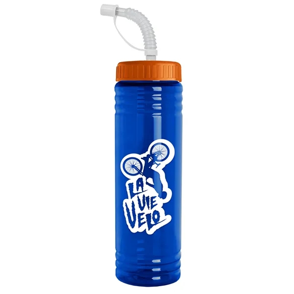 24 oz. Slim Fit UpCycle RPET Bottle with Straw Lid.... from ASI 40480 Koozie Group