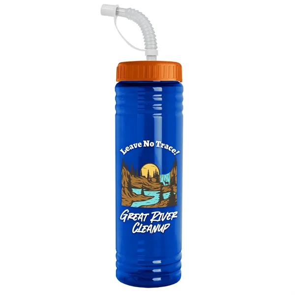 24 oz. Slim Fit UpCycle RPET Bottle with Straw Lid.... from ASI 40480 Koozie Group