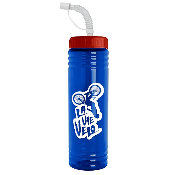 24 oz. Slim Fit UpCycle RPET Bottle with Straw Lid.... from ASI 40480 Koozie Group