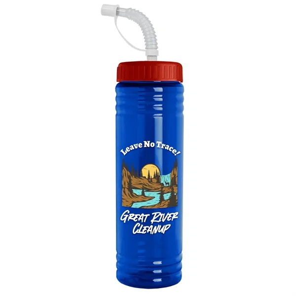 24 oz. Slim Fit UpCycle RPET Bottle with Straw Lid.... from ASI 40480 Koozie Group