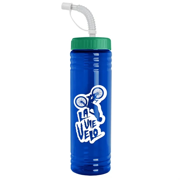 24 oz. Slim Fit UpCycle RPET Bottle with Straw Lid.... from ASI 40480 Koozie Group