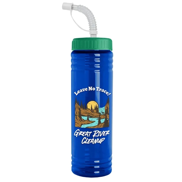 24 oz. Slim Fit UpCycle RPET Bottle with Straw Lid.... from ASI 40480 Koozie Group