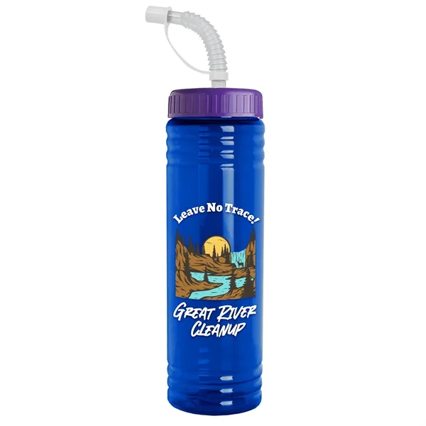 24 oz. Slim Fit UpCycle RPET Bottle with Straw Lid.... from ASI 40480 Koozie Group