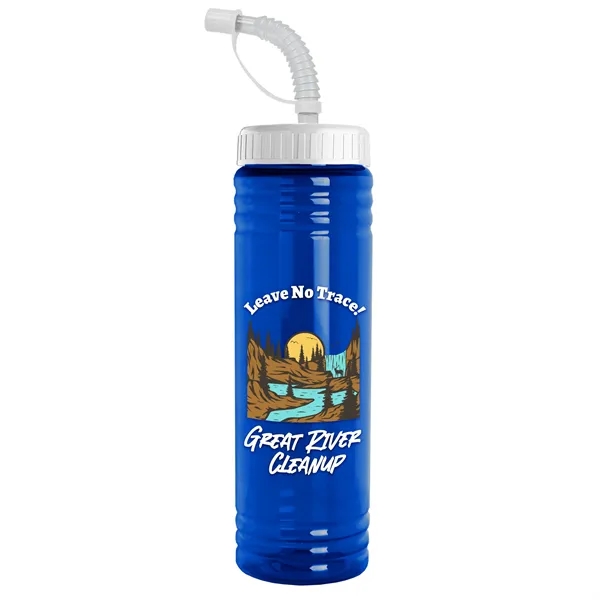 24 oz. Slim Fit UpCycle RPET Bottle with Straw Lid.... from ASI 40480 Koozie Group