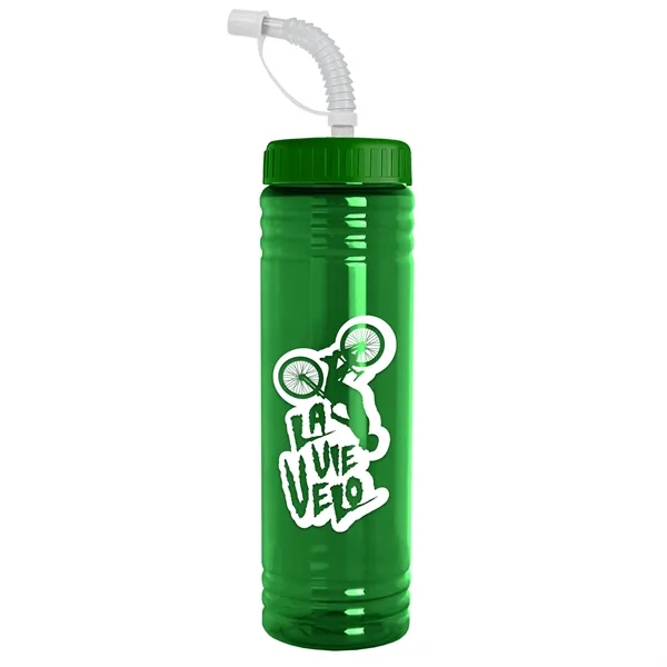 24 oz. Slim Fit UpCycle RPET Bottle with Straw Lid.... from ASI 40480 Koozie Group