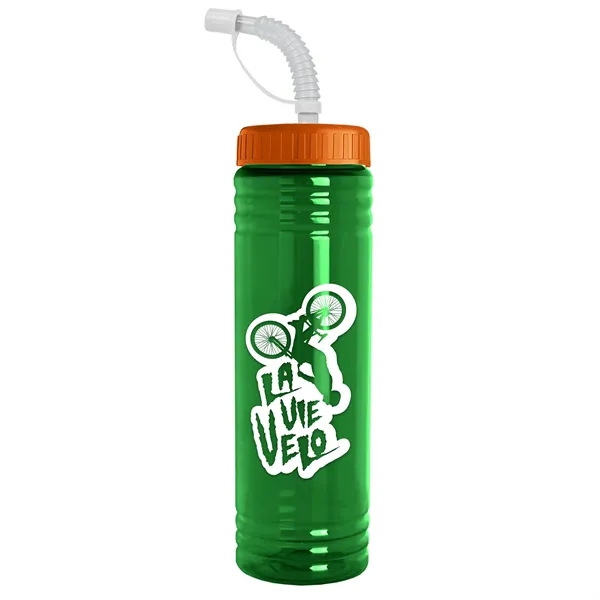 24 oz. Slim Fit UpCycle RPET Bottle with Straw Lid.... from ASI 40480 Koozie Group
