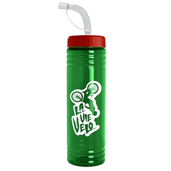 24 oz. Slim Fit UpCycle RPET Bottle with Straw Lid.... from ASI 40480 Koozie Group
