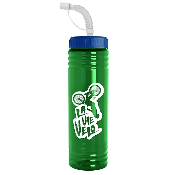 24 oz. Slim Fit UpCycle RPET Bottle with Straw Lid.... from ASI 40480 Koozie Group