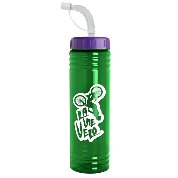 24 oz. Slim Fit UpCycle RPET Bottle with Straw Lid.... from ASI 40480 Koozie Group