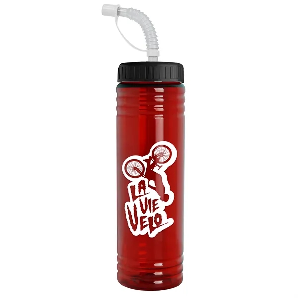 24 oz. Slim Fit UpCycle RPET Bottle with Straw Lid.... from ASI 40480 Koozie Group